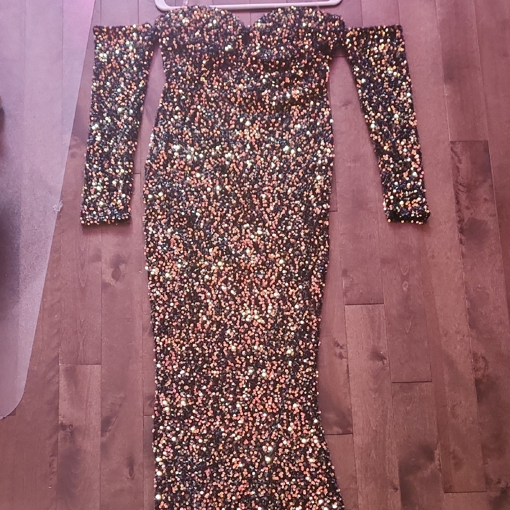 Pink and Purple Off the Shoulder Bodycon Dress